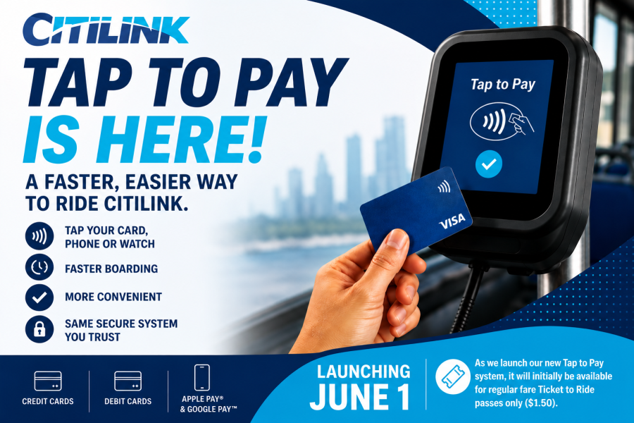 Tap, Ride, Go: Citilink Introduces Tap to Pay Starting June 1! - Citilink